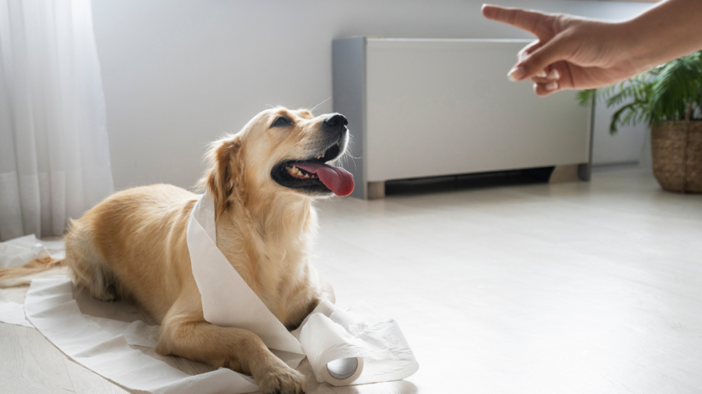 cachorro fazendo xixi no lugar errado